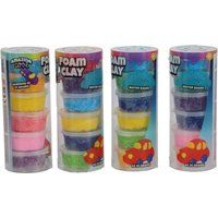 Top1Toys Amazing Cool foam klei 6 stuks 25 gram in koker