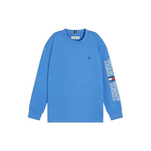 Tommy Hilfiger longsleeve met tekst - blauw