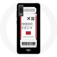 Maniacase Etui voor Samsung Galaxy A02 Air ticket Marrakech Marokko