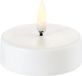 Uyuni Led Theelicht XL - Ø6,1cm x 2,2 cm - Maxi Waxinelichtje - Blanc