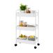 Amig - Keukenwagen Mod. KLIPSA - Wit - 44 x 30 x 77 cm - Staal
