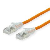 Dätwyler Patchkabel Kat.6A (Class EA) S/FTP, CU 7702 flex LSOH, AMP v2, orange, 1 m