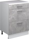 Vicco Uitbreidingscommode Rion, Beton/Wit, 60 x 46 cm