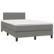 Maison Exclusive - Boxspringbed met matras en LED-verlichting, donkergrijs, 120x190 cm, textiel