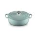 Le Creuset Signature Ovale braadpan van geëmailleerd gietijzer, met deksel, 27 cm, 4,1 liter, zeezout