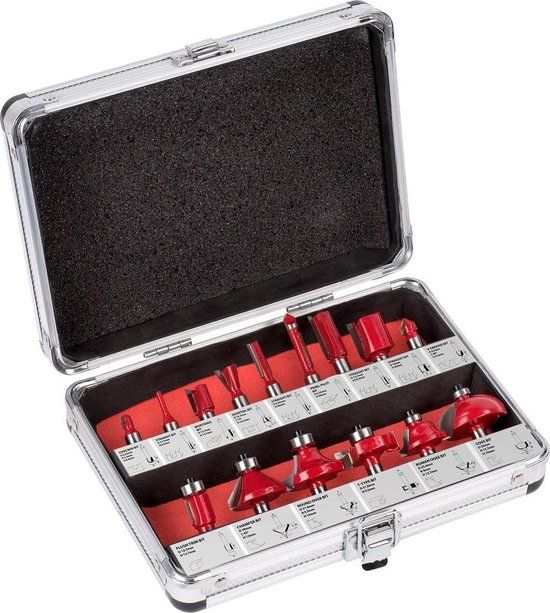Kreator Frezenset voor bovenfrees - 8 mm - 15 delig