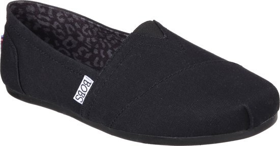 SKECHERS Skechers Bobs Plush - Peace & Love Instappers Dames - Black - Maat 41