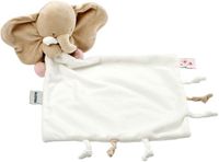 Nattou FanFan Baby Knuffeldoekje met Knuffel - 27 x 27 cm - Doudou Olifant - Baby Cadeau - Gebroken Wit