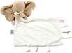 Nattou FanFan Baby Knuffeldoekje met Knuffel - 27 x 27 cm - Doudou Olifant - Baby Cadeau - Gebroken Wit