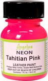 Angelus Leather Acrylic Paint - Neon Tahitian Pink - 29.5ml