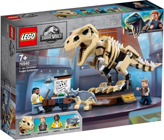 lego Jurassic World Tentoonstelling Dinosaurusfossiel van T-Rex - 76940