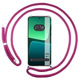 Tumundosmartphone Transparante beschermhoes voor Xiaomi 13 5G met koord groen/goud