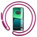 Tumundosmartphone Transparante beschermhoes voor Xiaomi 13 5G met koord groen/goud