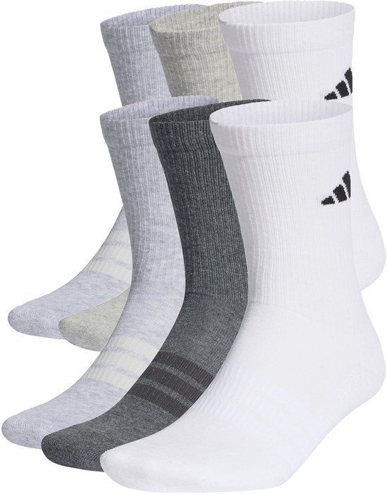 adidas Performance GEVOERDE SOKKEN 6 PAAR - Unisex - Wit