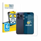 BROTECT Screenprotector 6 Stuks voor Apple iPhone 17 Pro (Voor+Camera) Beschermglas transparant