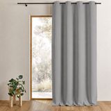 HomeMaison M1 brandvertragend verduisteringsgordijn – grijs, polyester, 140 x 180 cm