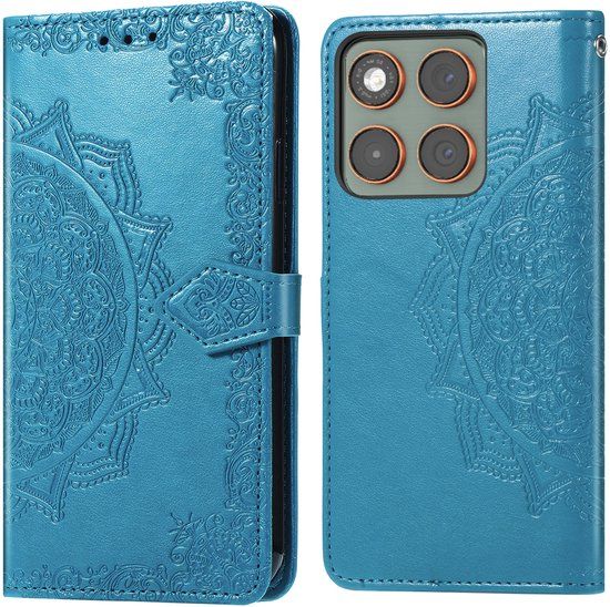 imoshion Hoesje - Geschikt voor Motorola Edge 70 - Mandala Bookcase - Turquoise