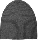 Stone Valley Gebreide Beanie zonder Omslagrand in Donkergrijs