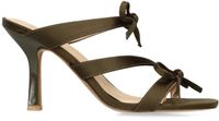 Sacha - Dames - Groene sandalen met hak en strikjes - Maat 41