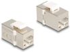 Delock Keystone Module RJ45 jack to RJ45 jack Cat.6 FTP