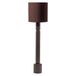 WOOOD Zivian vloerlamp hout hoogglans donkerbruin [fsc]