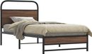 Maison Exclusive Lit de luxe - Structure de lit sans matelas, dimensions 100x190 cm, finition imitation chêne, couleur marron