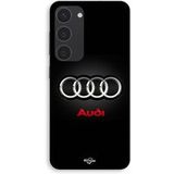 Audi Coque Pour Samsung Galaxy S23 Logo de voiture gris et rouge Maniacase
