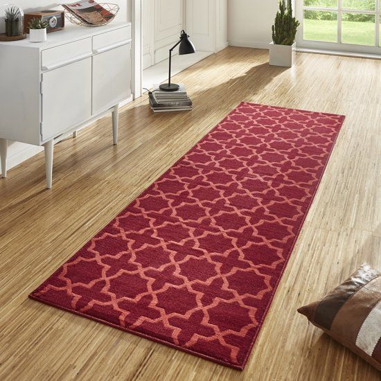 Hanse Home Designer Loper Velours Basic Rood 80x400cm
