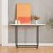 en.casa Console tafel Nordfron 120x40x75 cm zwart en marmer wit