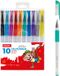 Stylos gel pailletés - 10x - colorés - stylos pailletés - stylos de loisirs créatifs - fournitures de dessin pour enfants