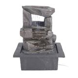Well Home Waterfontein met 2 stenen en ledverlichting, 22 x 19 x 28 cm