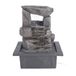 Well Home Waterfontein met 2 stenen en ledverlichting, 22 x 19 x 28 cm