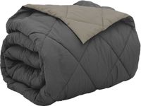 vidaXL All Year Duvet Light Grey and Anthracite 200 x 200 cm