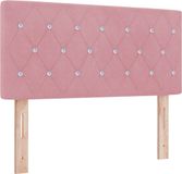 vidaXL - Hoofdbord - Roze - 90 cm - Fluweel