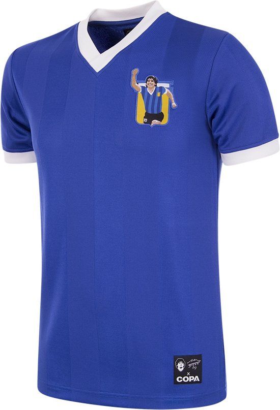 COPA Football Maradona X COPA Argentinië 1986 Uit Retro Voetbalshirt Heren XL Blauw