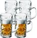 Santex Bierpullen/bierglazen - 8x - 0.5 liter - Transparant Kunststof