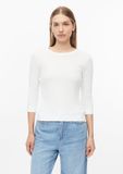 s.Oliver T-shirt wit katoen ronde hals korte mouw 40