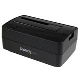 StarTech.com SDOCKU313E - Docking station for 2.5 / 3.5" SATA Drives - USB 3.1 (USB-A, USB-C) or eSATA - Black
