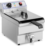 Royal Catering Elektrische Friteuse - 1 x 10 liter - Blauw - RVS - 3200W