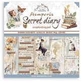 Stamperia Create Happiness Secret Diary 8x8 Inch Paper Pack