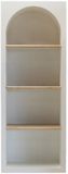 DÉJA Living Vakkenkast Vivé - Travertin - Wit - 80x40x210cm
