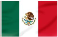 Go Go Gadget Mexicaanse Vlag 90x150cm Polyester Wit