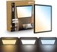 B.K.Licht Shallow - Dimbaar Badkamerlamp Plafonniere - plafondlamp met afstandsbediening - badkamerverlichting met CCT - IP44 - 42 x 42 cm - zwart