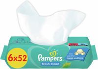 Pampers Fresh Clean Billendoekjes - 312 doekjes - 6 verpakkingen
