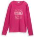 Tom Tailor - Shirt met lange mouwen en print - Maat XXXL - cherry granita