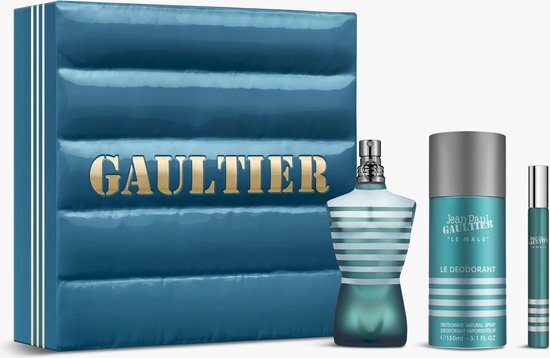 Jean Paul Gaultier LE MALE 75ml EDT GIFT SET + Deodorant 150 ml + EDT 10 ml gift set