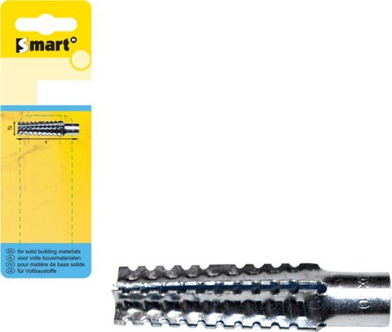 pgb-Europe SMART Metalen universeelplug Ø 10x60 Zn | 5 st