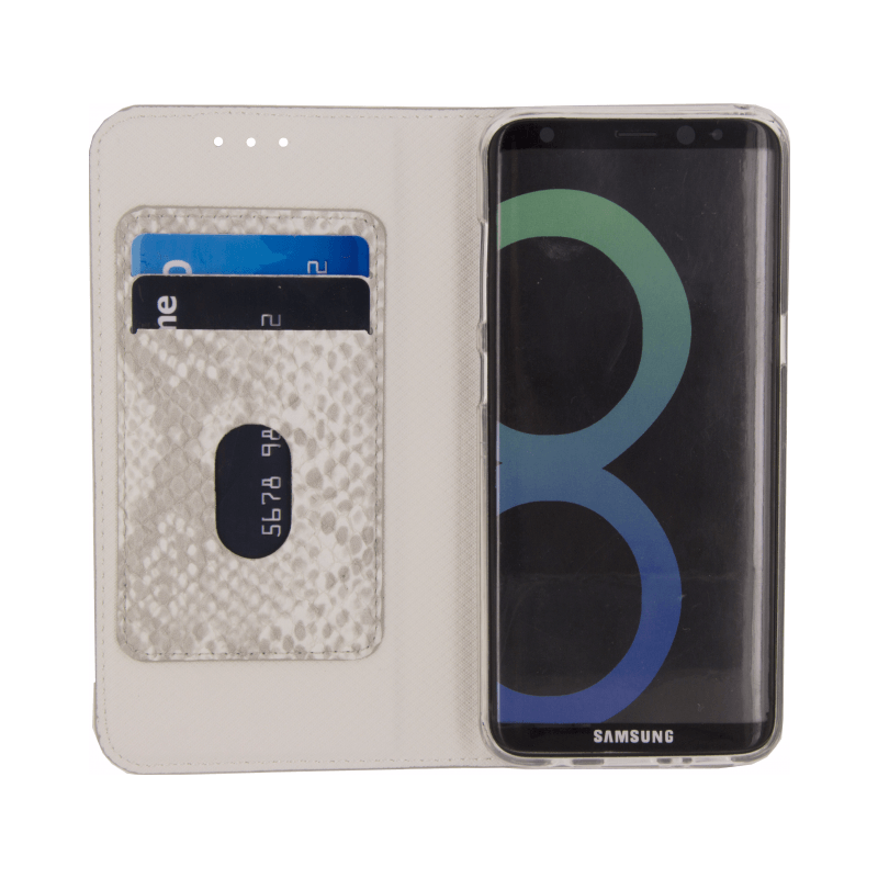 Mobilize SE Premium Gelly Snake Samsung Galaxy S8 Plus Book Case Grijs