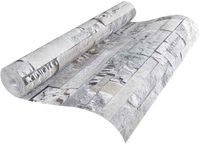 vidaXL Papier peint imitation pierre gris 10 x 0,53 m intissé