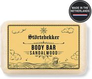 Störtebekker® Body Bar Sandelhout - Plasticvrije Vaste Zeep & Douchegel Heren - Natuurlijke & Duurzame Lichaamsverzorging - Vegan Bodywash met Sheaboter - 120g